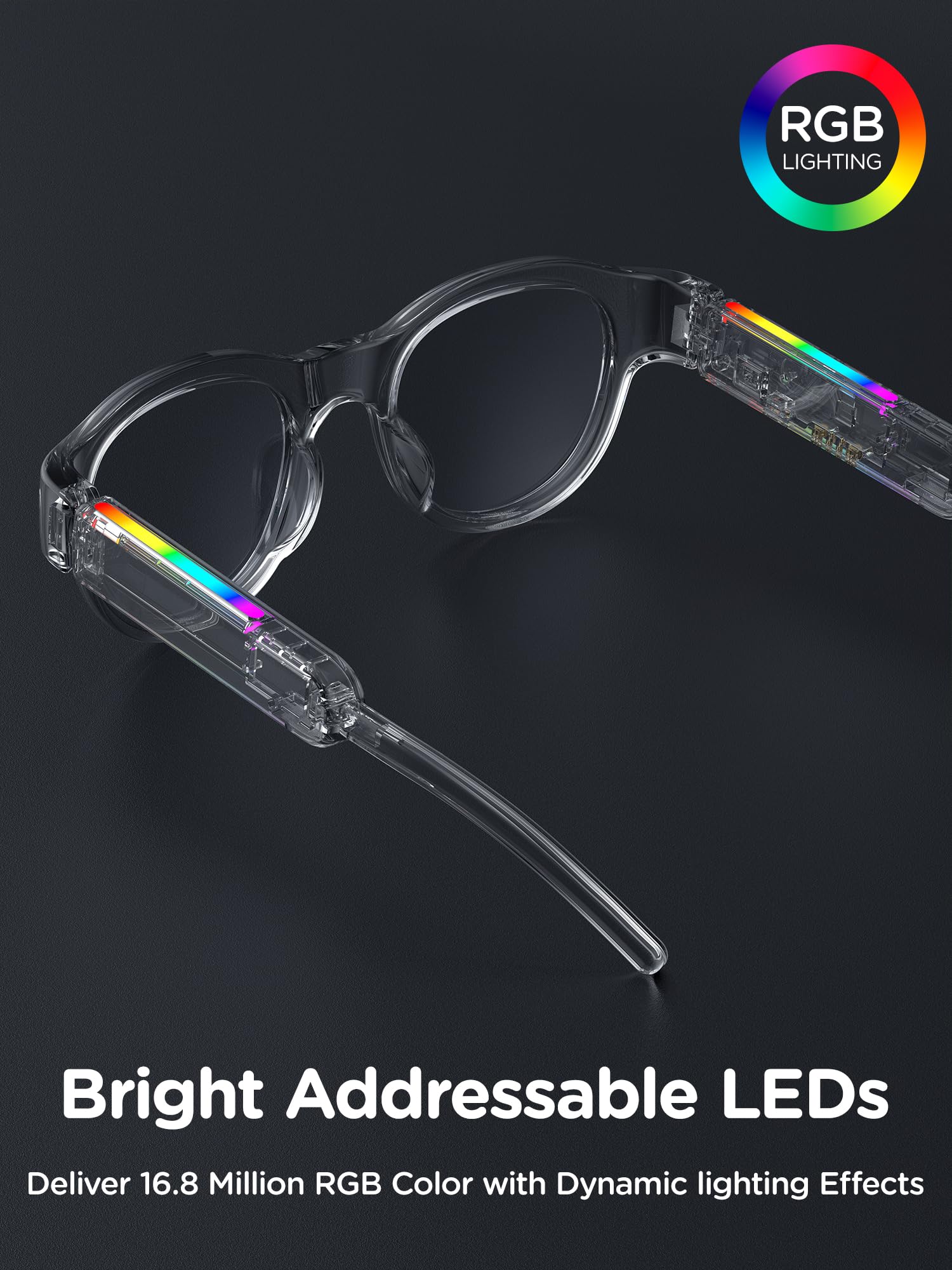 Smart Glasses for Kids,Polarized Sunglasses with Bluetooth Speaker,Athletic/Outdoor UV Protection and Voice Control,Kids Ages 6-12 (Grey Lens)
